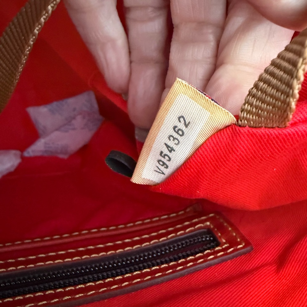 Dooney & Bourke Florentine red tote - Picture 7 of 7